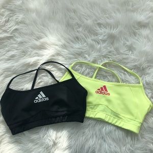 TWO ADIDAS SPORT BRAS